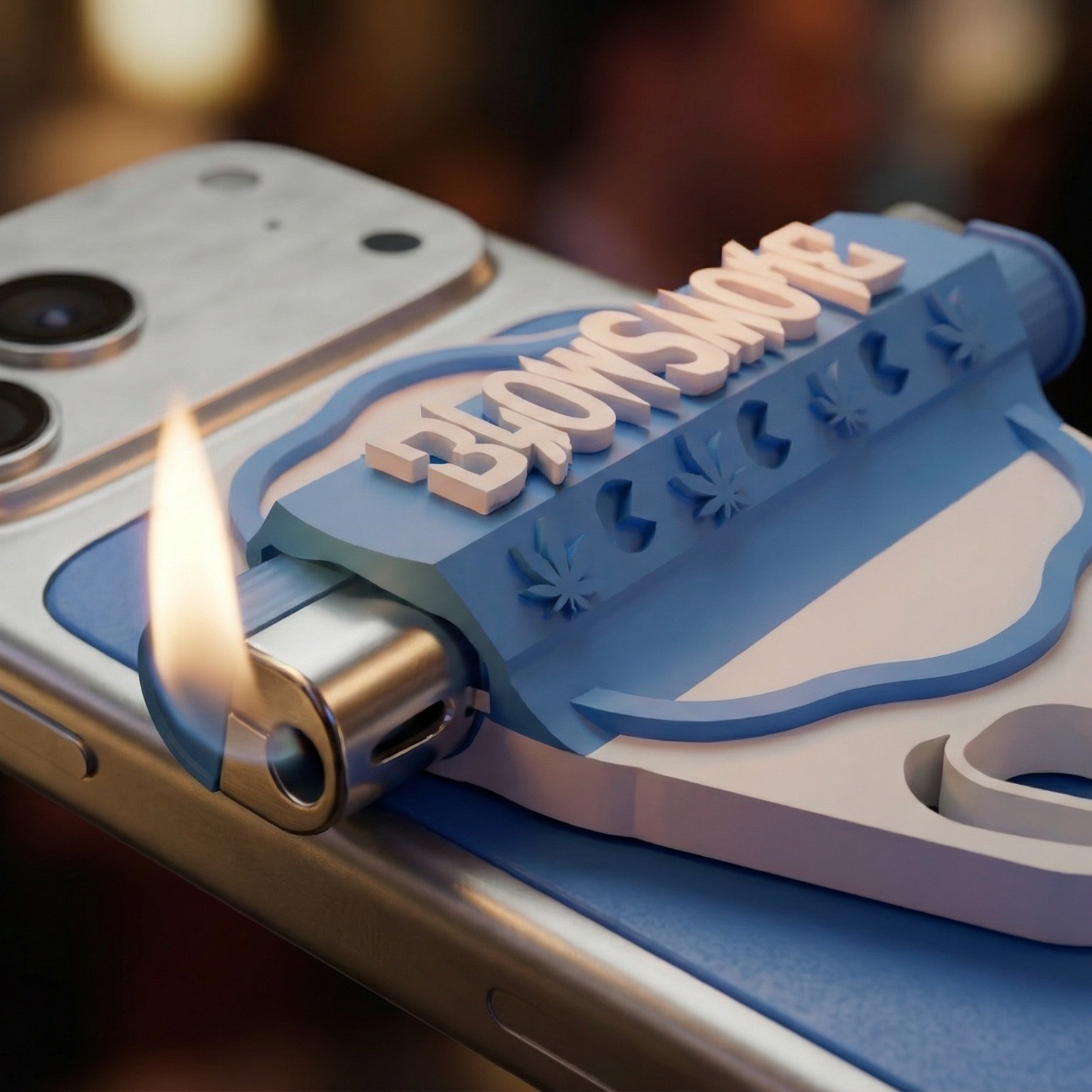 BlowSmoke™ – MagSafe Lighter with Carabiner - Image 5